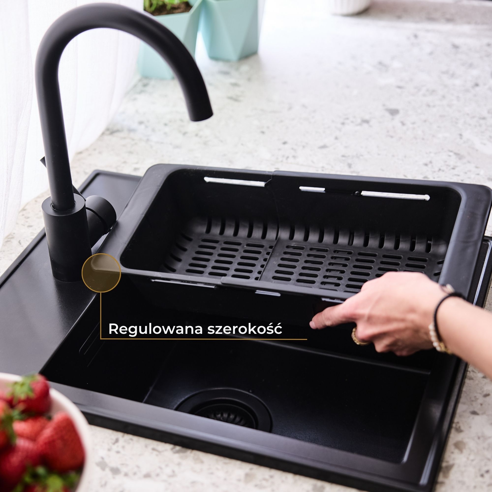 Wkładka regulowana do zlewu